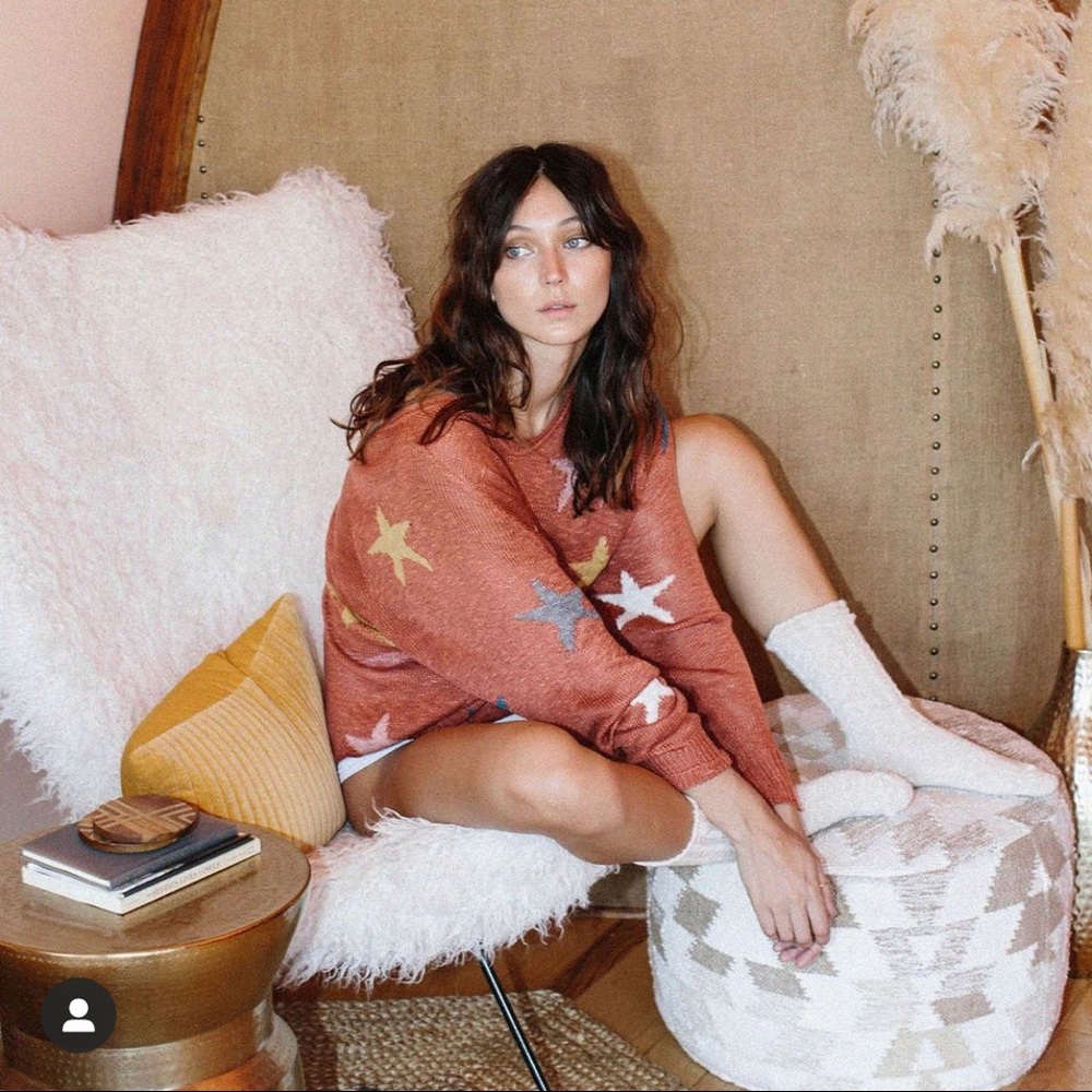 Mew - •Star Struck•star knit sweater/pullover Copper